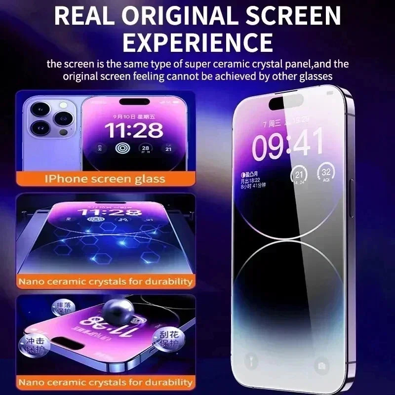 Herdet Glass Skjermbeskytter for iPhone – Enkel Montering