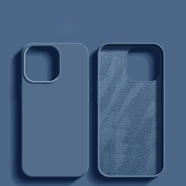 Luxury Shockproof Silikondeksel til iPhone 11–17 (Alle Modeller)