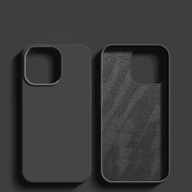 Luxury Shockproof Silikondeksel til iPhone 11–17 (Alle Modeller)
