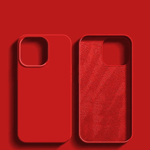Luxury Shockproof Silikondeksel til iPhone 11–17 (Alle Modeller)