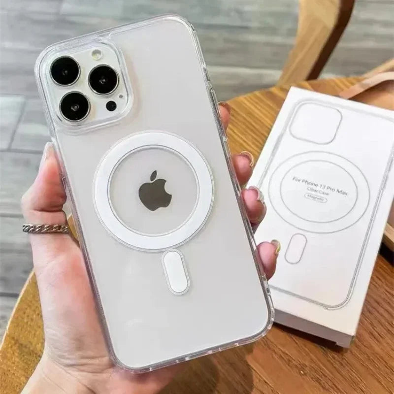 Magnetisk Magsafe-deksel med trådløs lading – Klar beskyttelse for iPhone