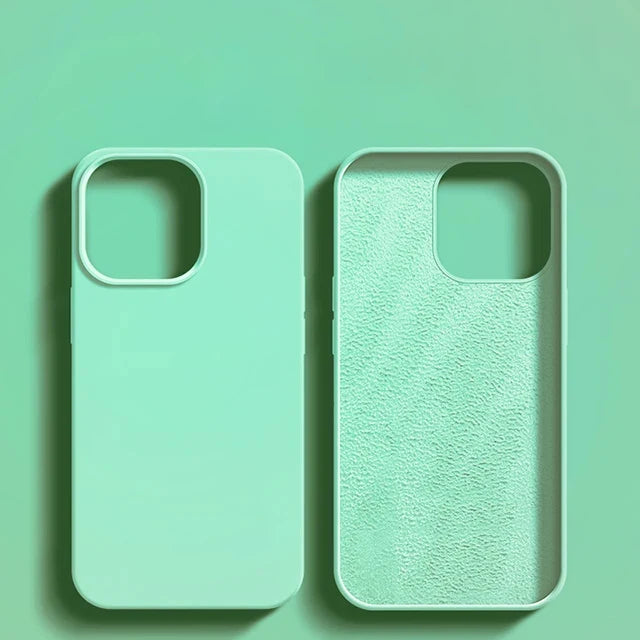 Luxury Shockproof Silikondeksel til iPhone 11–17 (Alle Modeller)