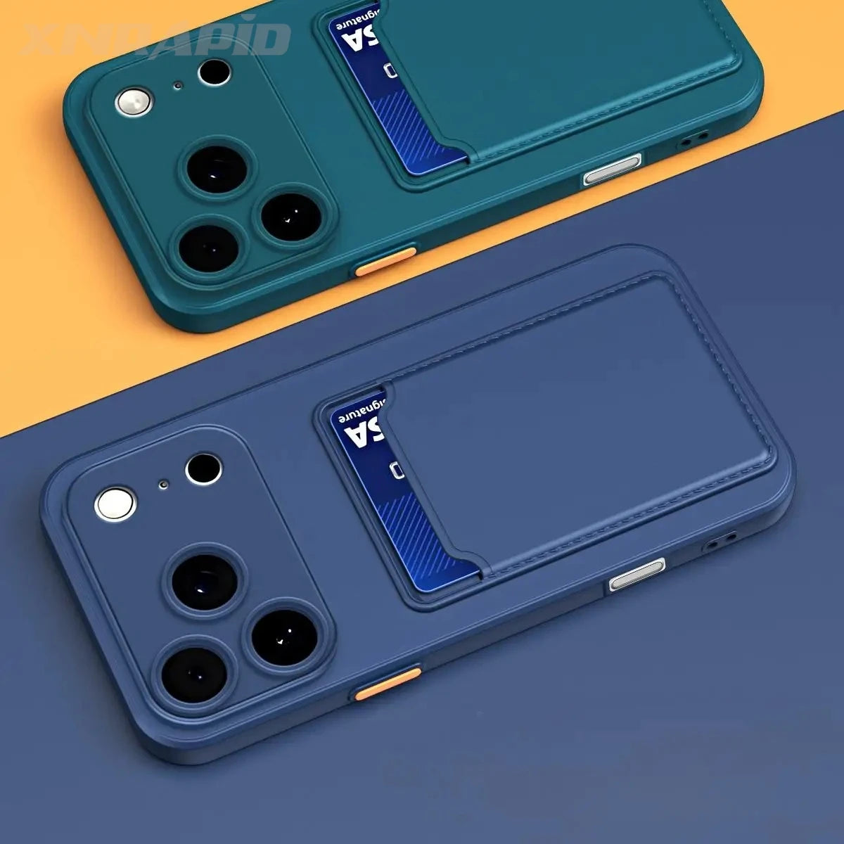 Eksklusivt Silikondeksel med Kortslot – Passer iPhone 17, 16, 15, 14, 13, 12 og 11