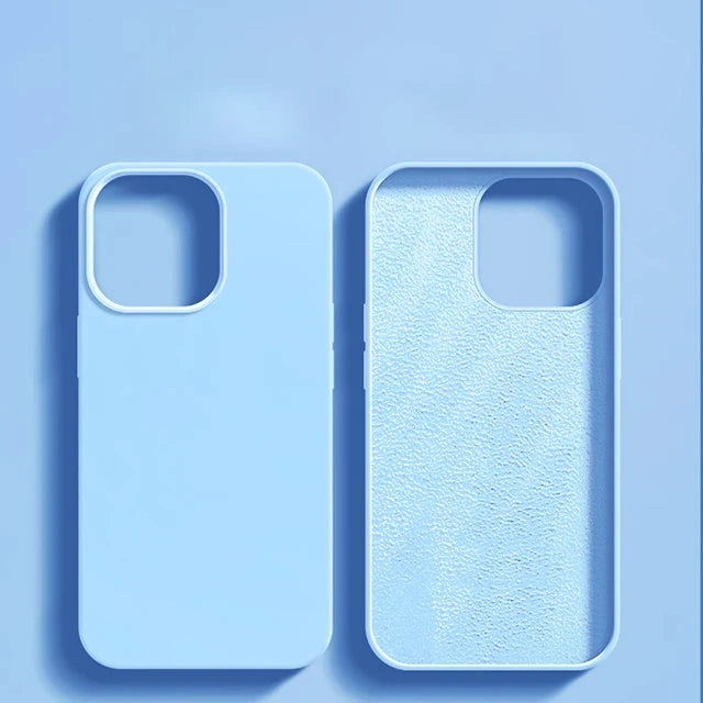 Luxury Shockproof Silikondeksel til iPhone 11–17 (Alle Modeller)