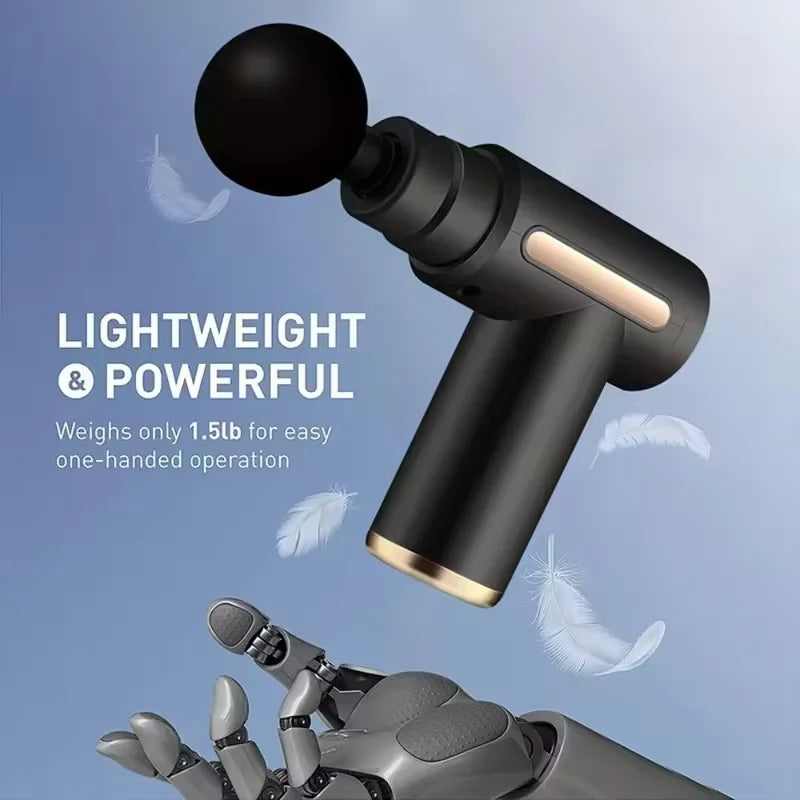 Profesjonell Massasje­pistol – Dyp Muskelbehandling & LED‑touch