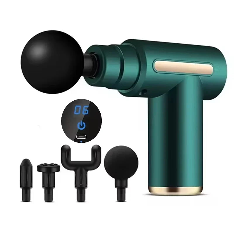 Profesjonell Massasje­pistol – Dyp Muskelbehandling & LED‑touch