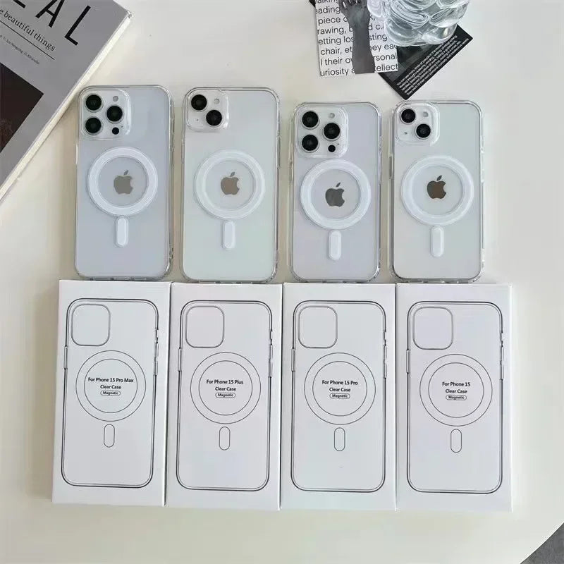 Magnetisk Magsafe-deksel med trådløs lading – Klar beskyttelse for iPhone